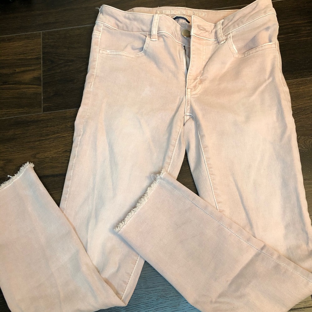 American Eagle Dusty Rose Skinny Jeans